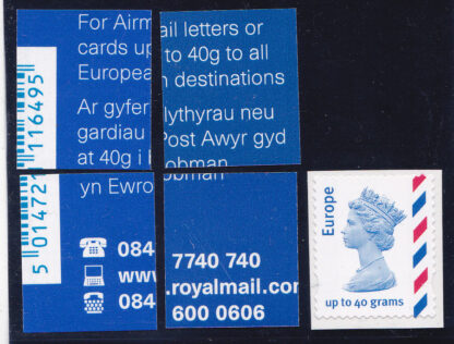 Airmail Machin F11 Set Guillotined Singles