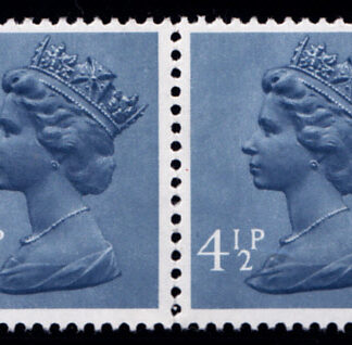 Machin U134 4½p Pair Experimental Issue