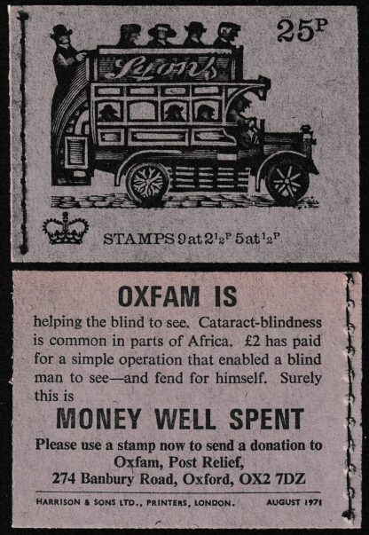 Booklet DH42 25p Aug 71 B-type Omnibus