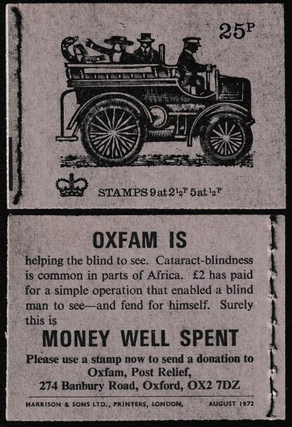 Booklet DH47 25p Aug 72 Motor Wagonette