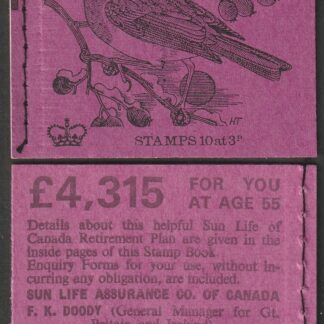 Booklet DQ60 30p Oct 71 Robin