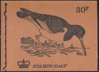 Booklet DQ72a 30p Aug 73 Buff colour