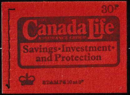 Booklet 30p DQ74 June 74 Canada Life