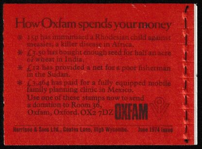 Booklet 30p DQ74 Sept 74 Canada Life