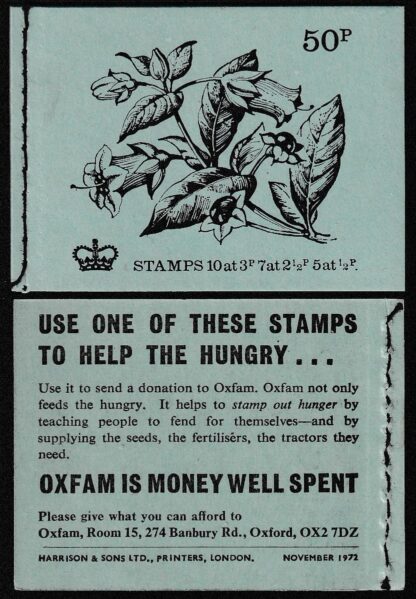Booklet 50p DT08 Nov 72 Deadly Nightshade