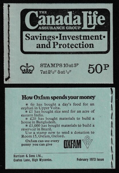 Booklet 50p DT09 Feb 73 Canada Life