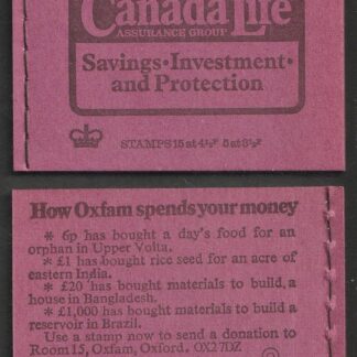 Booklet 85p DW1 Sept 74 Canada Life