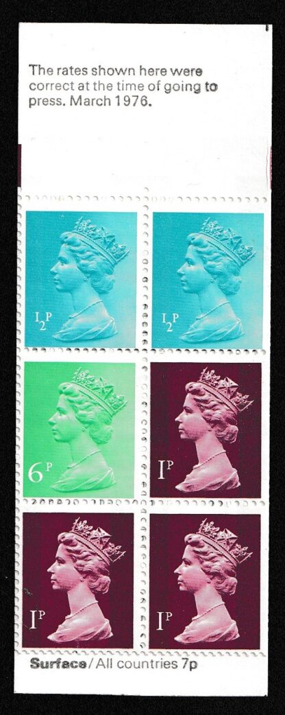 Booklet FA2/UMFB1 E Perf 10p with BMB