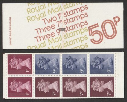 Booklet FB2A/UMFB5 with BMB Machin 50p