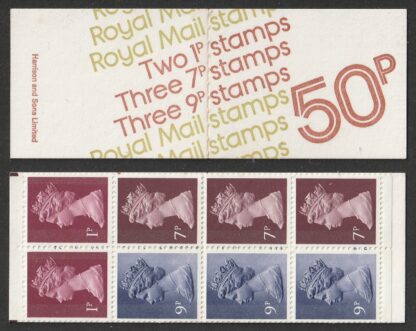 Booklet FB2B/UMFB6 Machin 50p