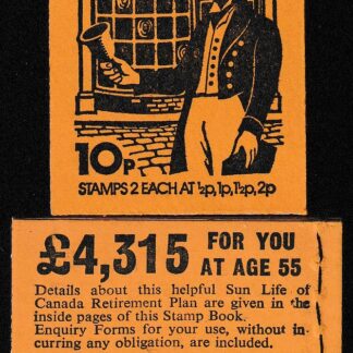 Booklet DN69 10p Dec 74 Letter Carrier 1837