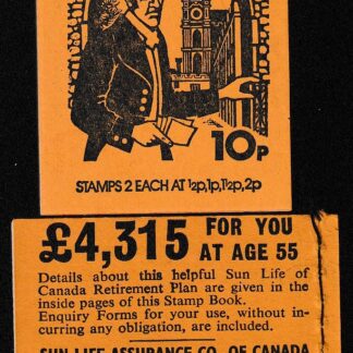 Booklet DN70 10p Feb 75 Letter Carrier 1837