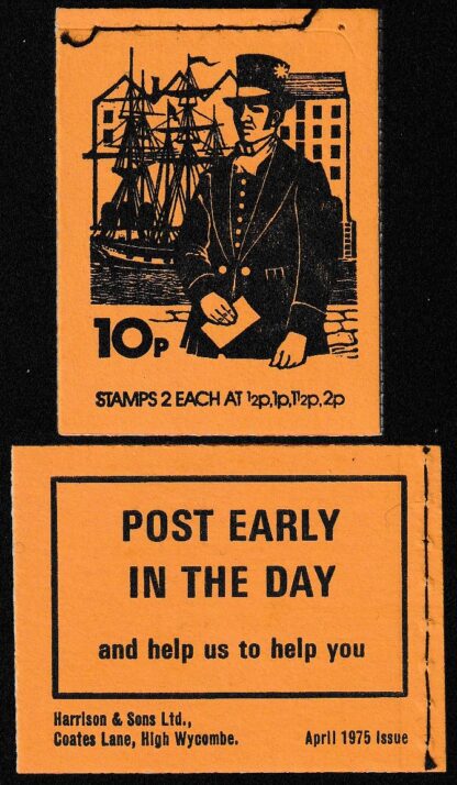 Booklet DN71 10p Apr 75 Letter Carrier 1855