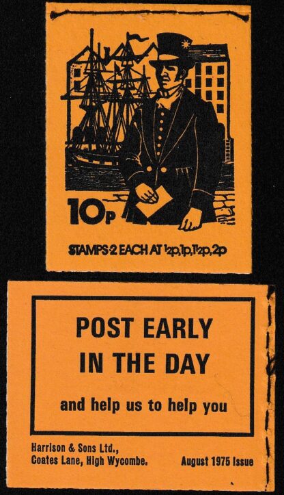 Booklet DN73 10p Aug 75 Letter Carrier 1855