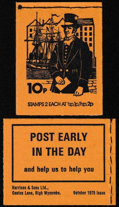 Booklet DN74 10p Oct 75 Letter Carrier 1855
