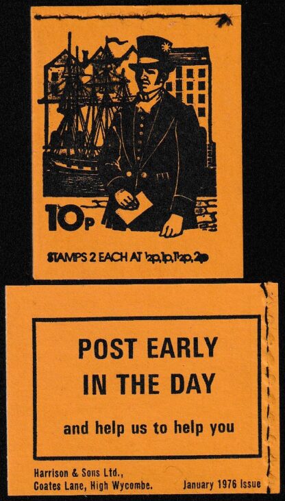 Booklet DN75 10p Jan 76 Letter Carrier 1855