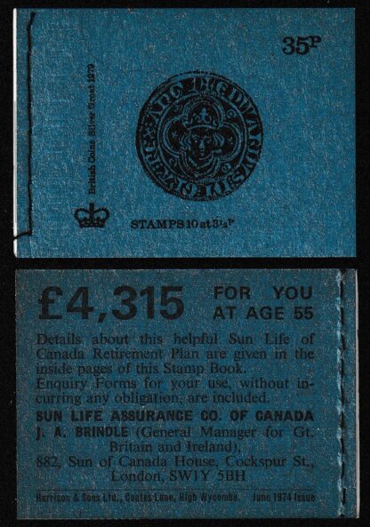 Booklet DP03 35p June 74 Edward 1st Groat