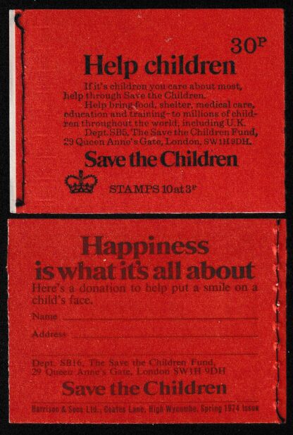 Booklet DQ73 30p Aug 73 Save the Children