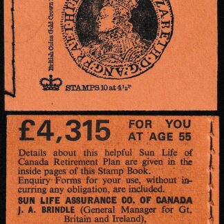 Booklet DS02 45p Dec 74 Elizabeth Gold Crown