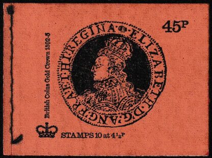Booklet DS02a 45p Dec 74 Orange-brown Cover