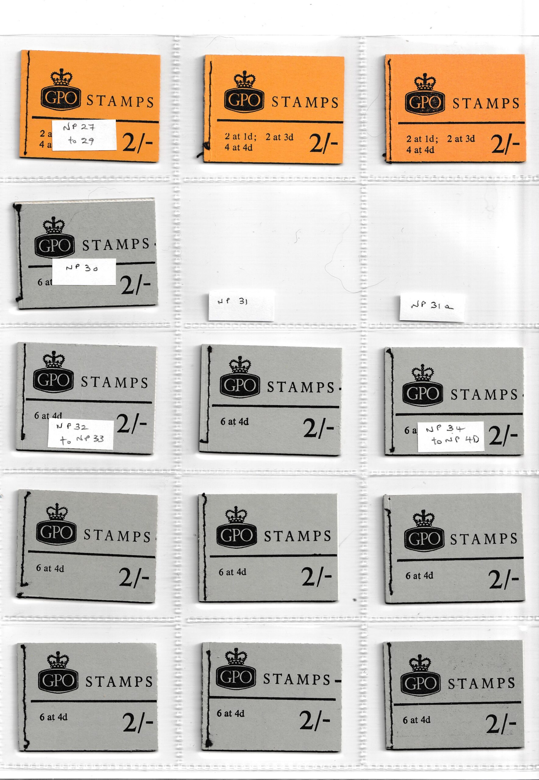 Booklet Album No 2 with GB QEII Machins