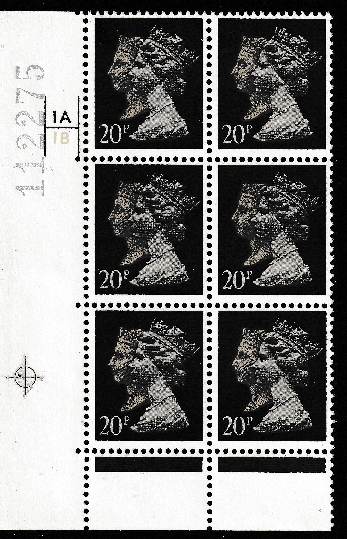 Penny Black Anniversary W791 20p Cylinder 1st Penny Black Anniversary W791 20p Cylinder 1st